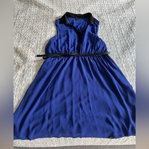 Torrid royal blue dress with belt